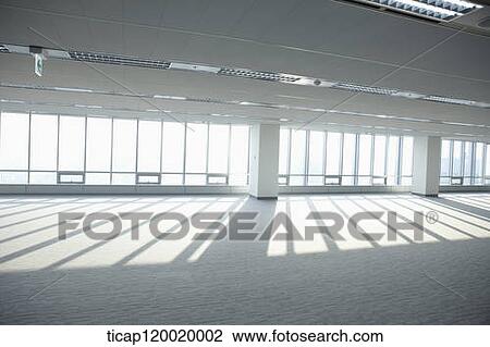 Drawing - an empty office space. Fotosearch