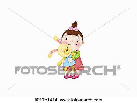 an illustration of a baby playing View Large Illustration Stock Illustration - an illustration of a baby playing. Fotosearch