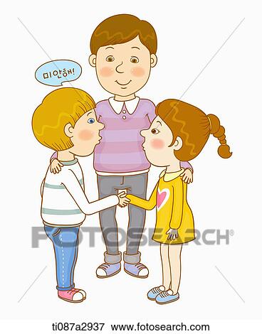 an illustration of a boy apologizing to a girl View Large Illustration Stock Illustration - an illustration of a boy apologizing to a girl. Fotosearch