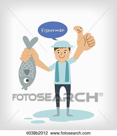 an illustration of a fisherman View Large Illustration Drawing - an illustration of a fisherman. Fotosearch