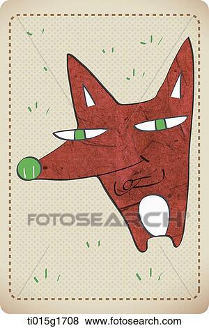 an illustration of a fox View Large Illustration Stock Illustration - an illustration of a fox. Fotosearch