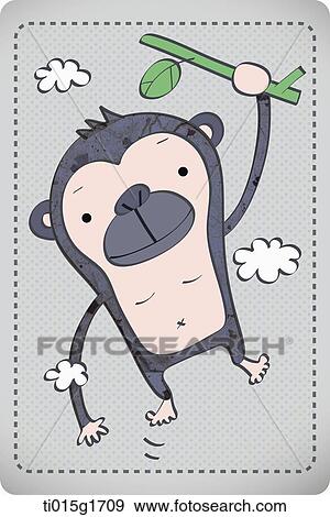 an illustration of a monkey View Large Illustration Stock Illustration - an illustration of a monkey. Fotosearch