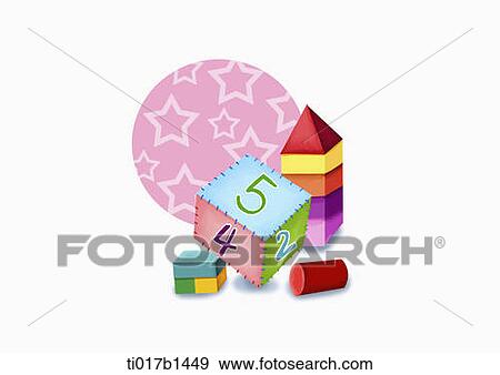 an illustration of baby toys View Large Illustration Stock Illustration - an illustration of baby toys. Fotosearch