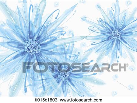 Drawing - an illustration of blue atoms. Fotosearch