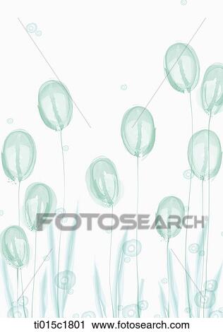 an illustration of blue flowers View Large Illustration Clip Art - an illustration of blue flowers. Fotosearch