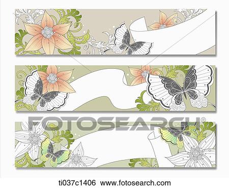 an illustration of cards with butterflies View Large Illustration Stock Illustration - an illustration of cards with butterflies. Fotosearch