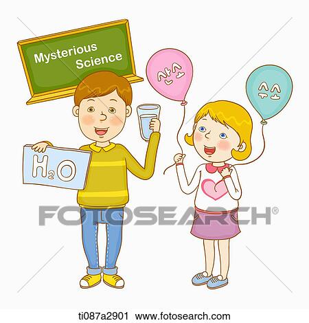 an illustration of children doing science View Large Illustration Clip Art - an illustration of children doing science. Fotosearch