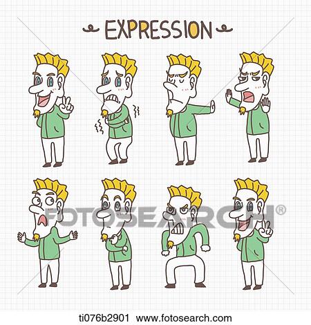 an illustration of different expressions View Large Illustration Clip Art - an illustration of different expressions. Fotosearch