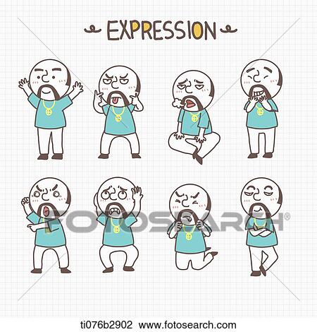 an illustration of different expressions View Large Illustration Drawing - an illustration of different expressions. Fotosearch