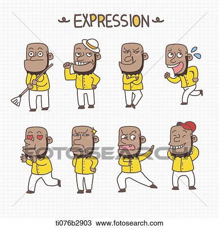 an illustration of different expressions View Large Illustration Drawing - an illustration of different expressions. Fotosearch