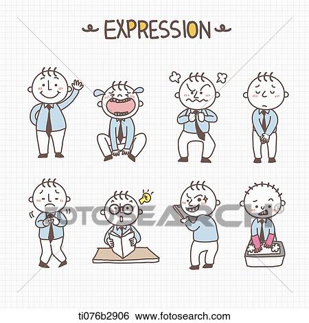 an illustration of different expressions View Large Illustration Stock Illustration - an illustration of different expressions. Fotosearch