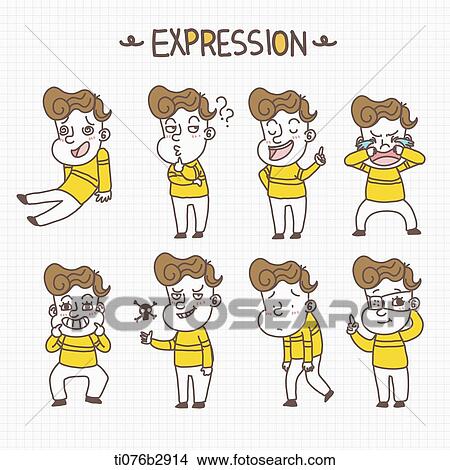 an illustration of different expressions View Large Illustration Stock Illustration - an illustration of different expressions. Fotosearch