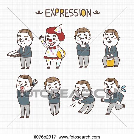 an illustration of different expressions View Large Illustration Stock Illustration - an illustration of different expressions. Fotosearch