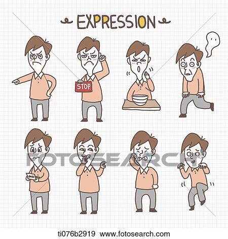 an illustration of different expressions View Large Illustration Stock Illustration - an illustration of different expressions. Fotosearch