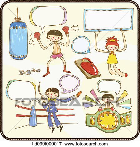 Stock Illustration - an illustration of different people with speech bubbles. Fotosearch