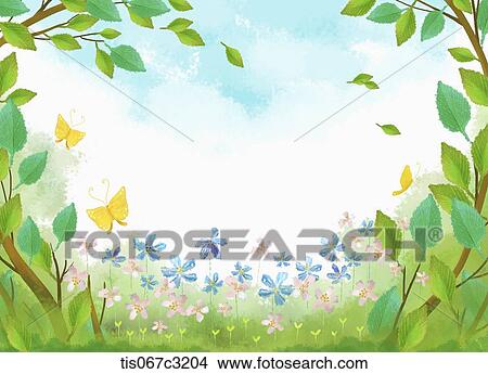 an illustration of nature View Large Illustration Stock Illustration - an illustration of nature. Fotosearch