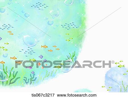 an illustration of the sea View Large Illustration Stock Illustration - an illustration of the sea. Fotosearch