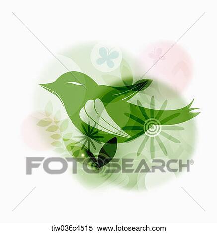 artistic design of a bird View Large Illustration Stock Illustration - artistic design of a bird. Fotosearch
