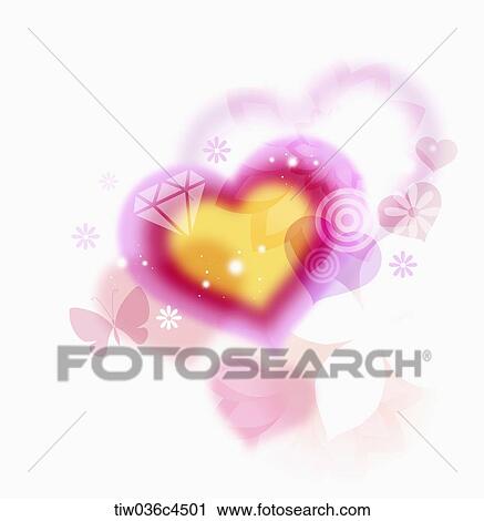artistic design of a heart View Large Illustration Clip Art - artistic design of a heart. Fotosearch