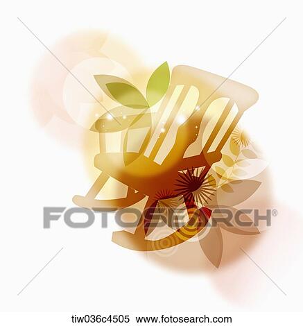 artistic design of rocking chair View Large Illustration Stock Illustration - artistic design of rocking chair. Fotosearch