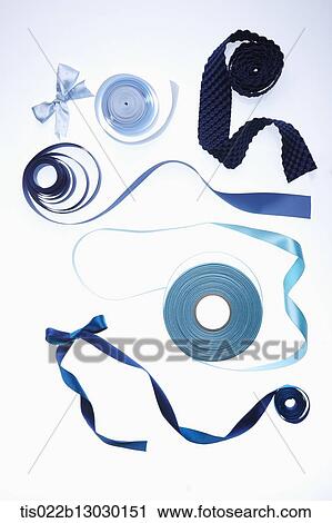 Clip Art - blue ribbons. Fotosearch