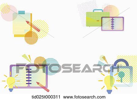 colourful illustration set View Large Illustration Clip Art - colourful illustration set . Fotosearch