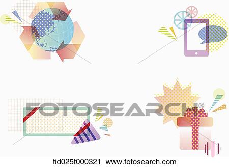 colourful illustration set View Large Illustration Clip Art - colourful illustration set . Fotosearch