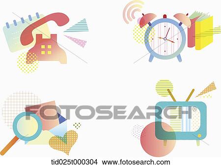 colourful illustration set View Large Illustration Stock Illustration - colourful illustration set . Fotosearch