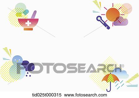 colourful illustration set View Large Illustration Stock Illustration - colourful illustration set . Fotosearch