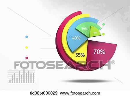 different color pie charts on top of each other View Large Illustration Stock Illustration - different color pie charts on top of each other. Fotosearch