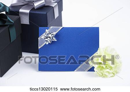 gift boxes and a letter View Large Illustration Stock Illustration - gift boxes and a letter. Fotosearch
