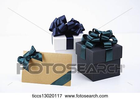 gift boxes and a letter View Large Illustration Stock Illustration - gift boxes and a letter. Fotosearch