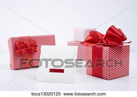 Stock Illustration - gift boxes with ribbons . Fotosearch