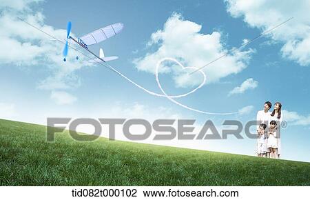 Drawing - green image featuring a family . Fotosearch