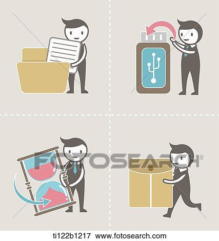 illustration characters different actions View Large Illustration Stock Illustration - illustration characters different actions. Fotosearch