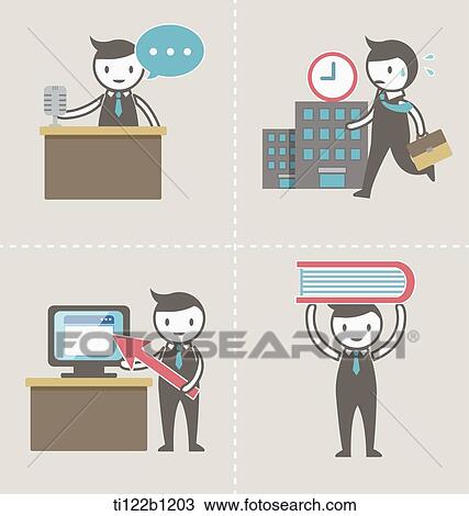 illustration characters of man at work View Large Illustration Drawing - illustration characters of man at work. Fotosearch