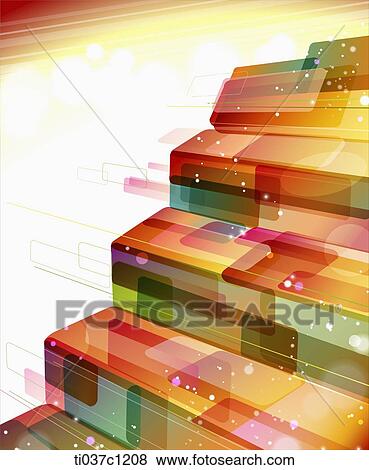 illustration design painting of stairs View Large Illustration Stock Illustration - illustration design painting of stairs. Fotosearch