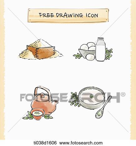 illustration drawing of icons View Large Illustration Stock Illustration - illustration drawing of icons. Fotosearch