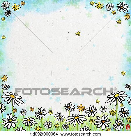 illustration letter template featuring flowers View Large Illustration Stock Illustration - illustration letter template featuring flowers. Fotosearch