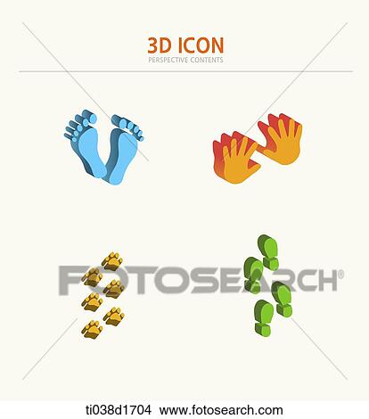 illustration of 3d icons View Large Illustration Stock Illustration - illustration of 3d icons. Fotosearch
