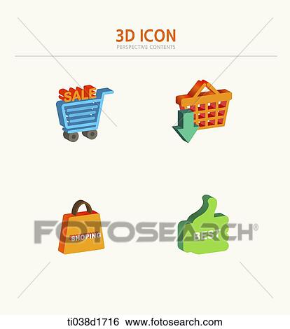 illustration of 3d icons View Large Illustration Stock Illustration - illustration of 3d icons. Fotosearch