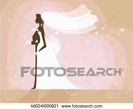 illustration of a wedding View Large Illustration Clip Art - illustration of a wedding. Fotosearch