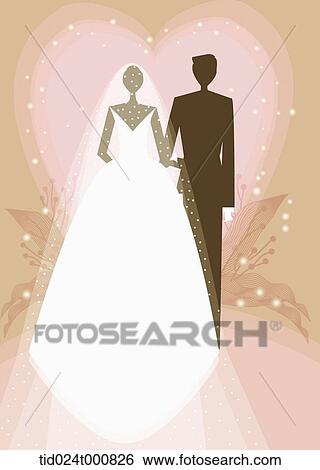 Stock Illustration - illustration of a wedding. Fotosearch
