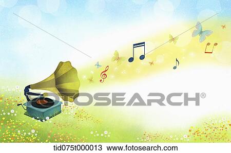 illustration of beautiful landscape View Large Illustration Drawing - illustration of beautiful landscape . Fotosearch