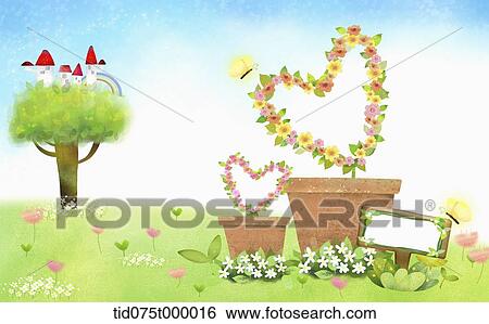 illustration of beautiful landscape with memo template View Large Illustration Stock Illustration - illustration of beautiful landscape with memo template. Fotosearch