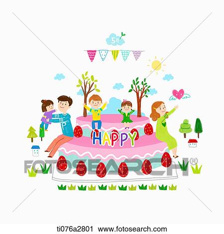 illustration of birthday View Large Illustration Clip Art - illustration of birthday. Fotosearch