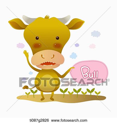 illustration of bull View Large Illustration Stock Illustration - illustration of bull. Fotosearch