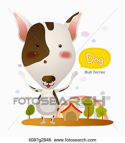 Stock Illustration - illustration of Bull Terrier. Fotosearch