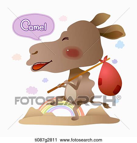 Clip Art - illustration of camel. Fotosearch