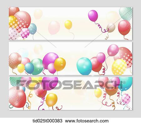 illustration of cards with different color balloons View Large Illustration Drawing - illustration of cards with different color balloons. Fotosearch